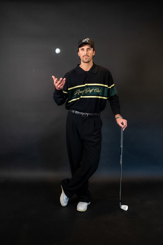 Script Long-Sleeve Polo