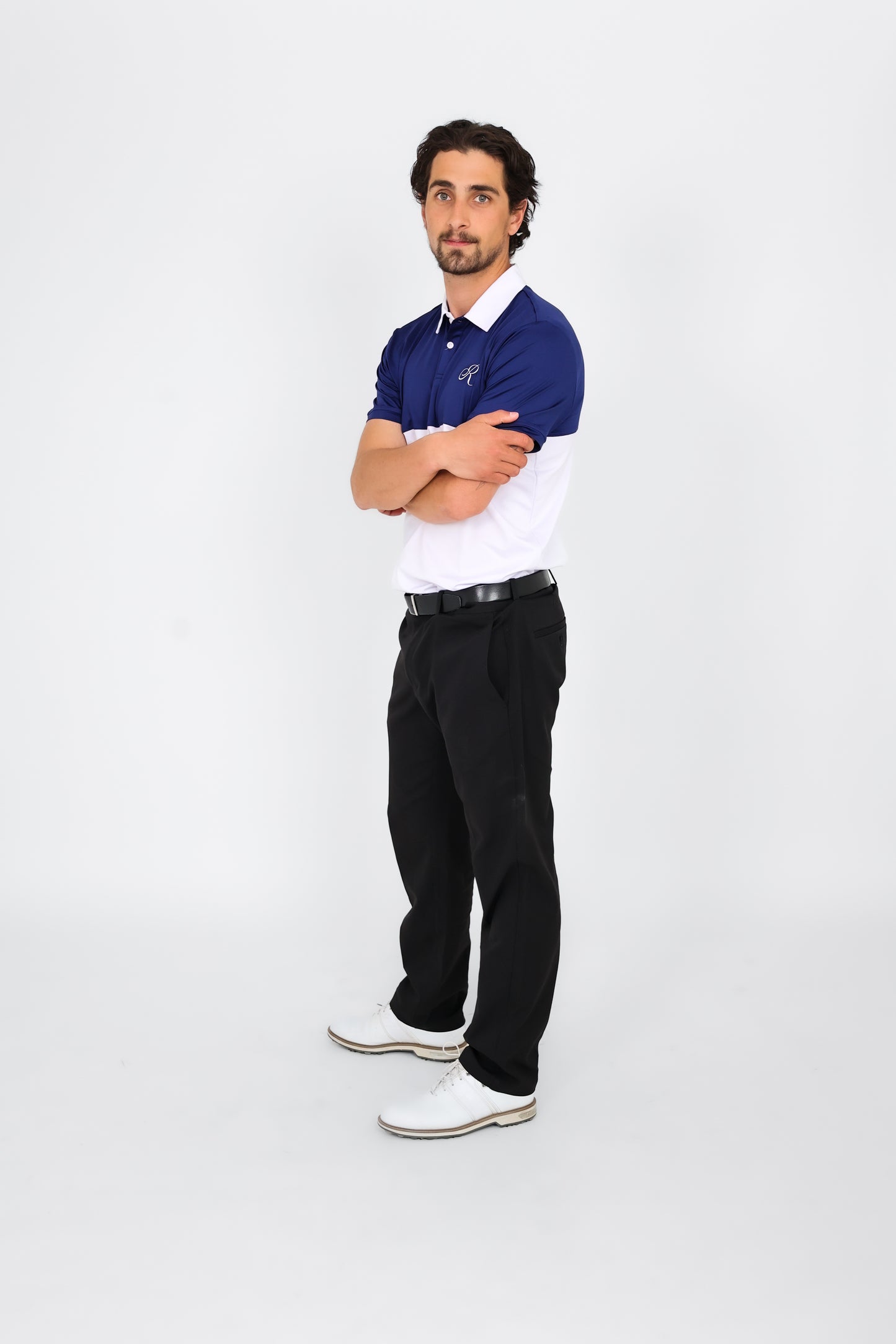 Two Tone Polo Blue