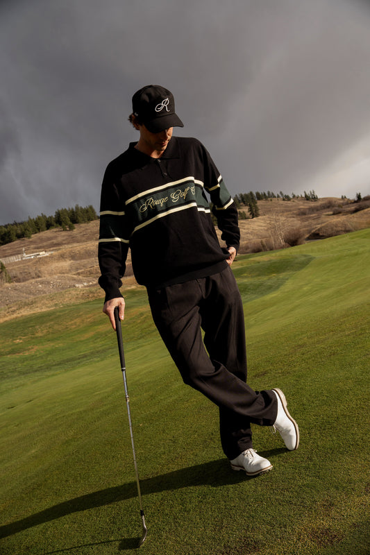 Script Long-Sleeve Polo