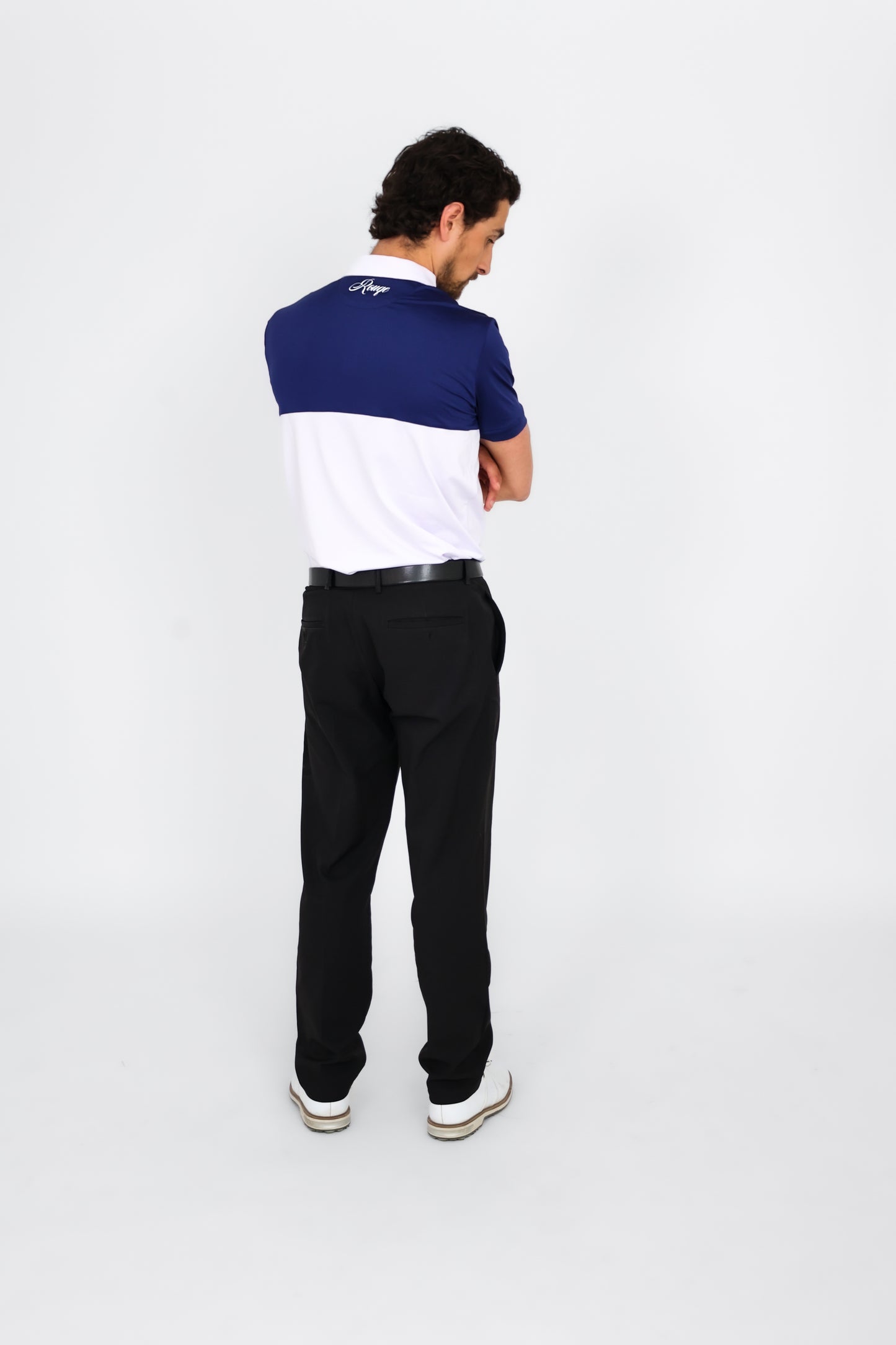 Two Tone Polo Blue