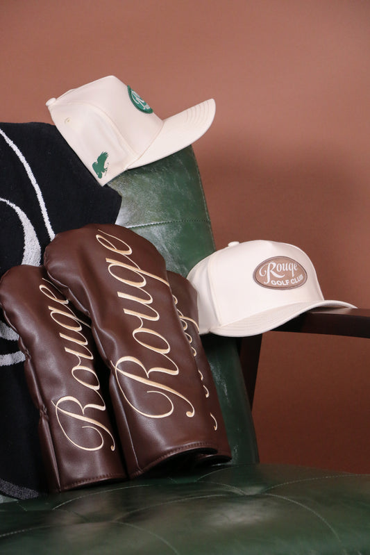 Script Wood Head Cover Brown