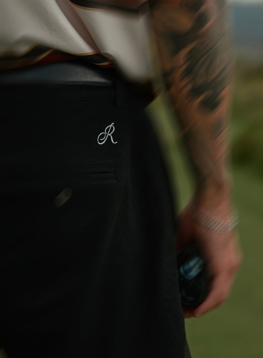 Straight Cut Shorts Black