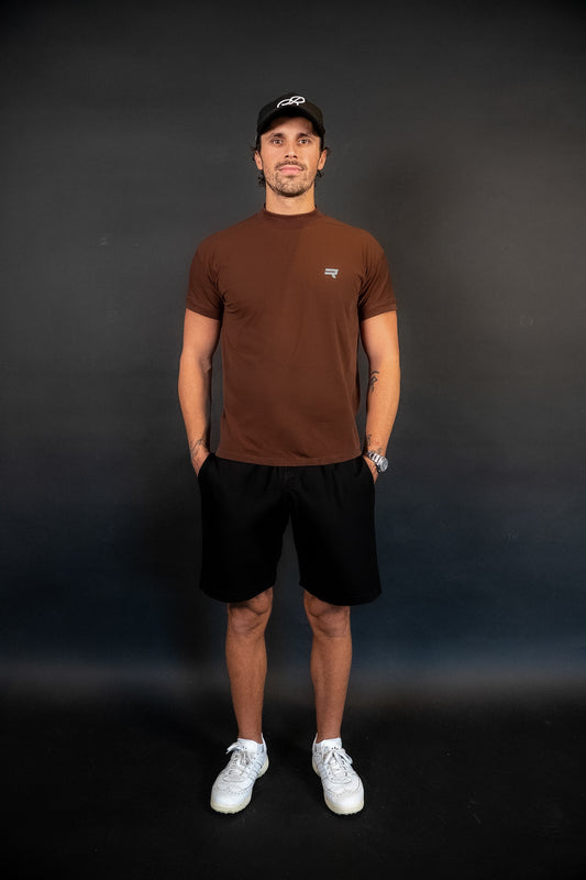 Brown Mock Neck