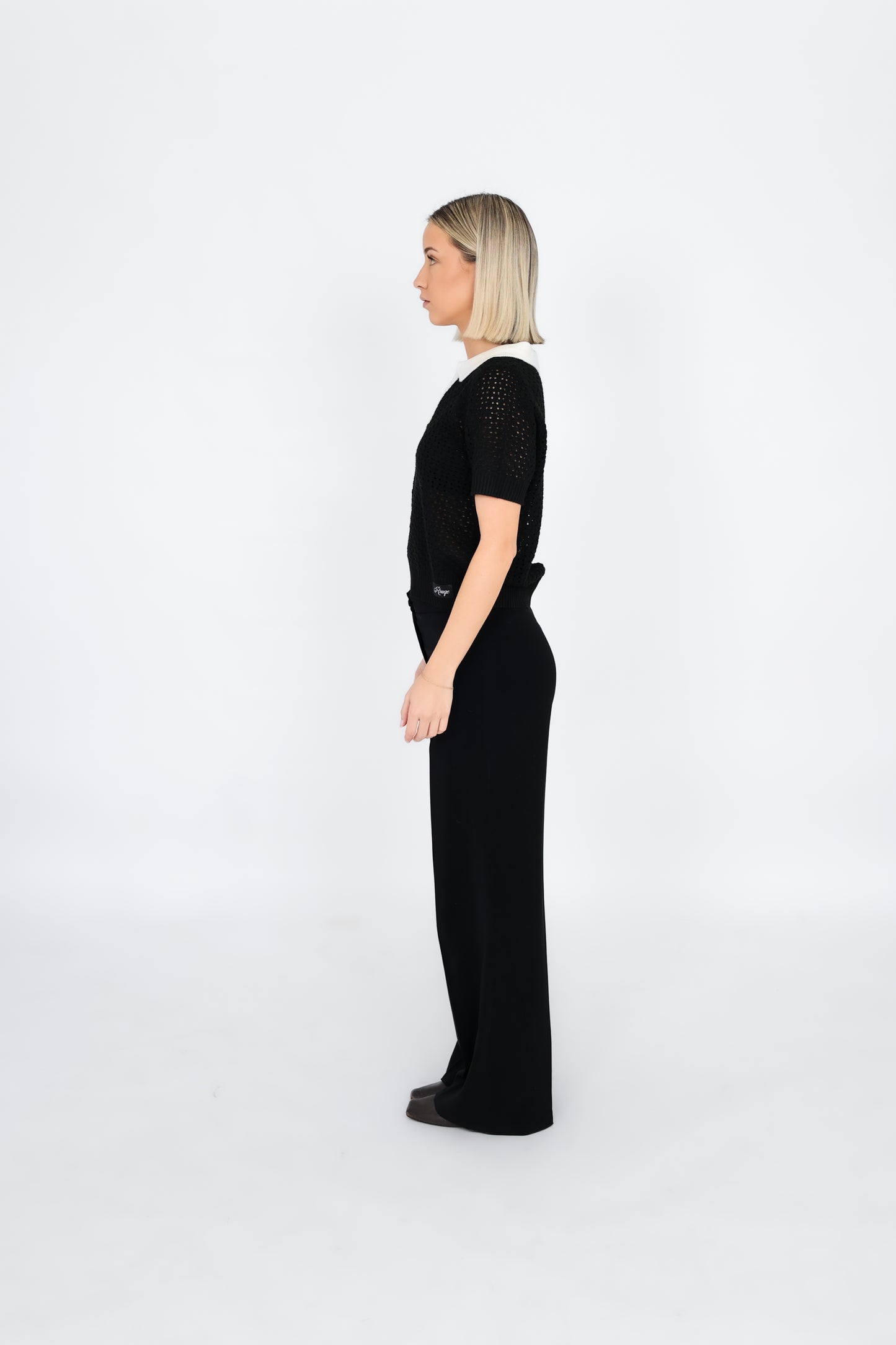 Knit Polo Black