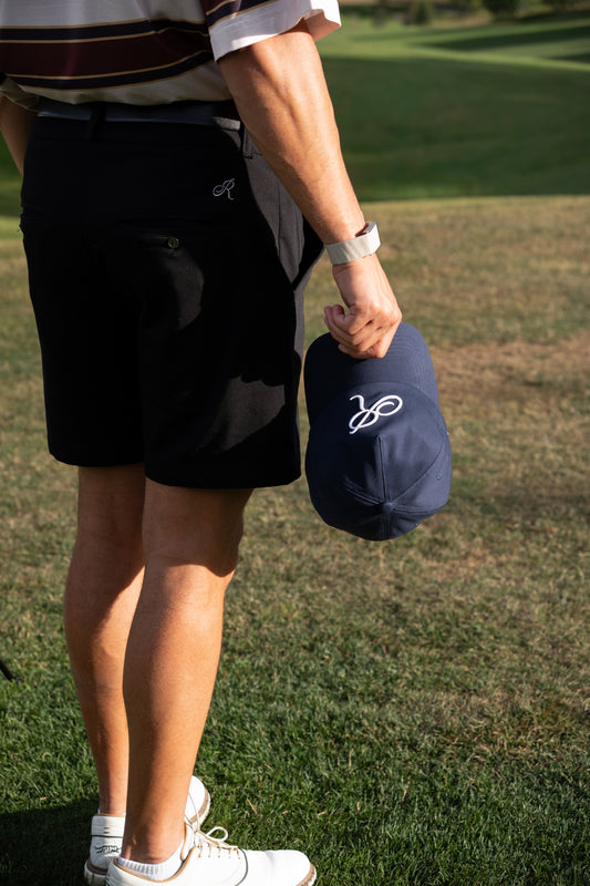 Unstructured "R" Hat Blue