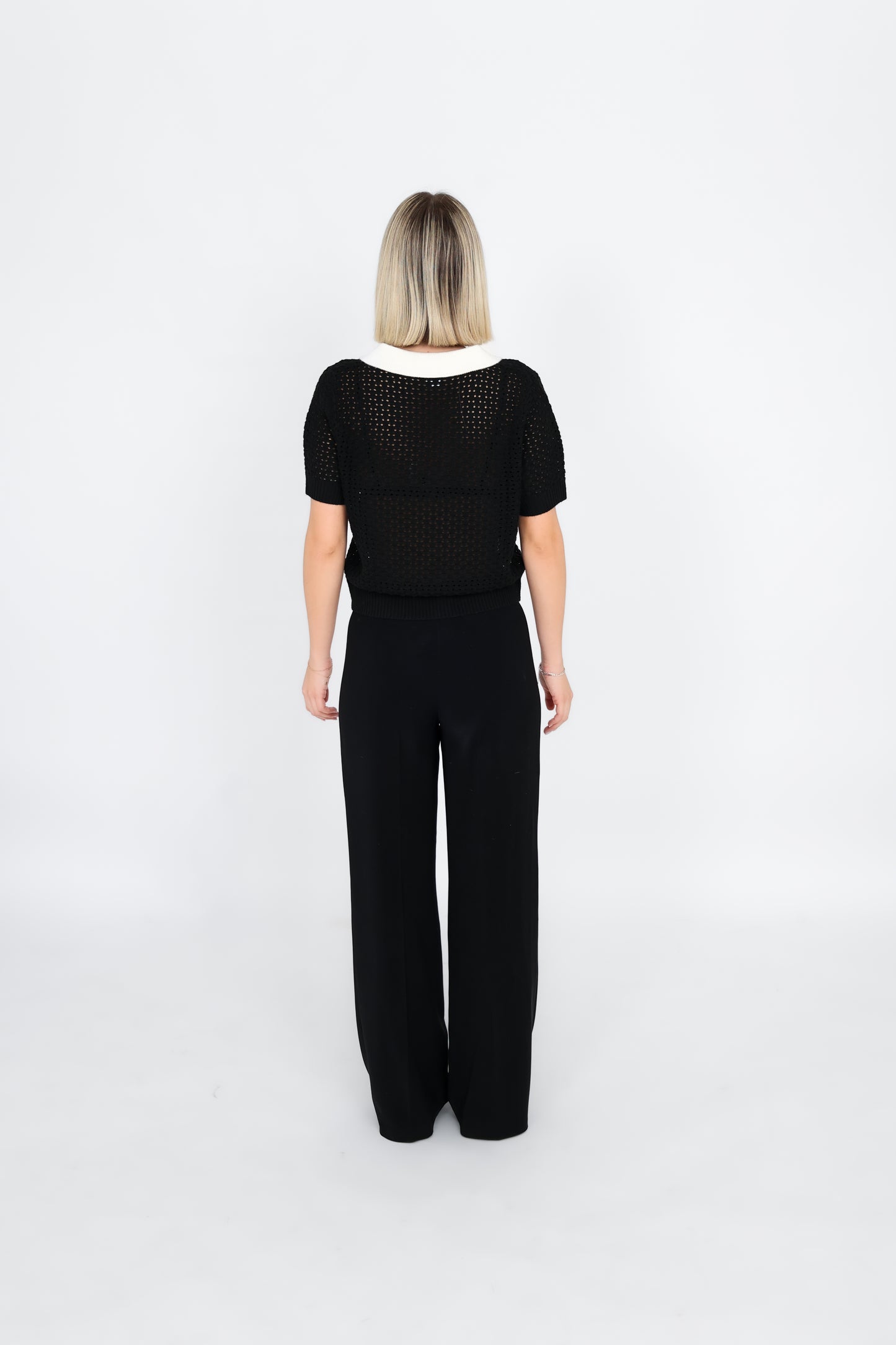 Knit Polo Black