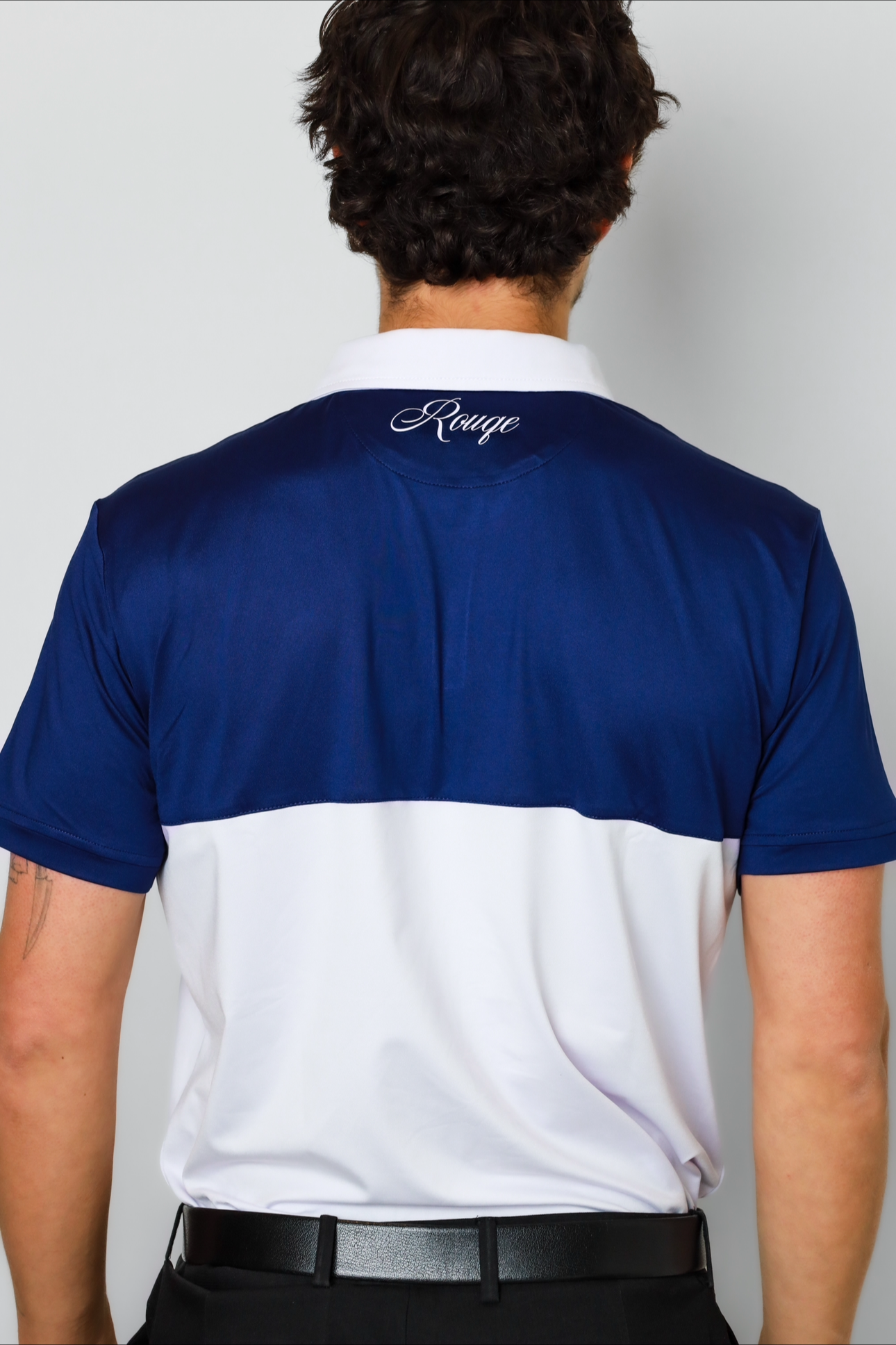 Two Tone Polo Blue