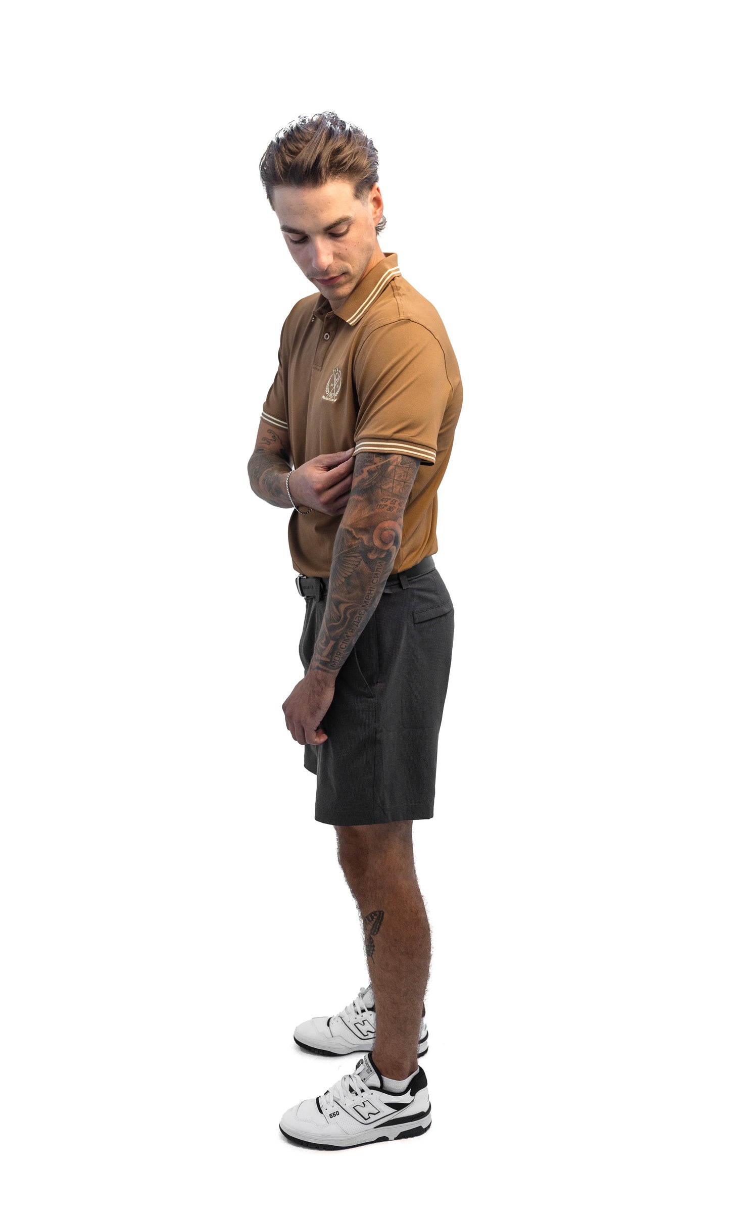 Brown Old Money Polo