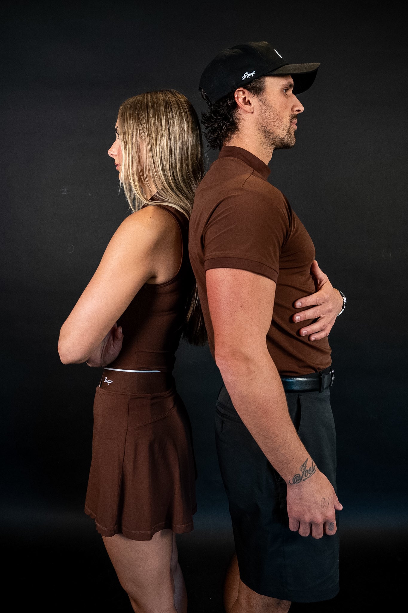 Brown Mock Neck
