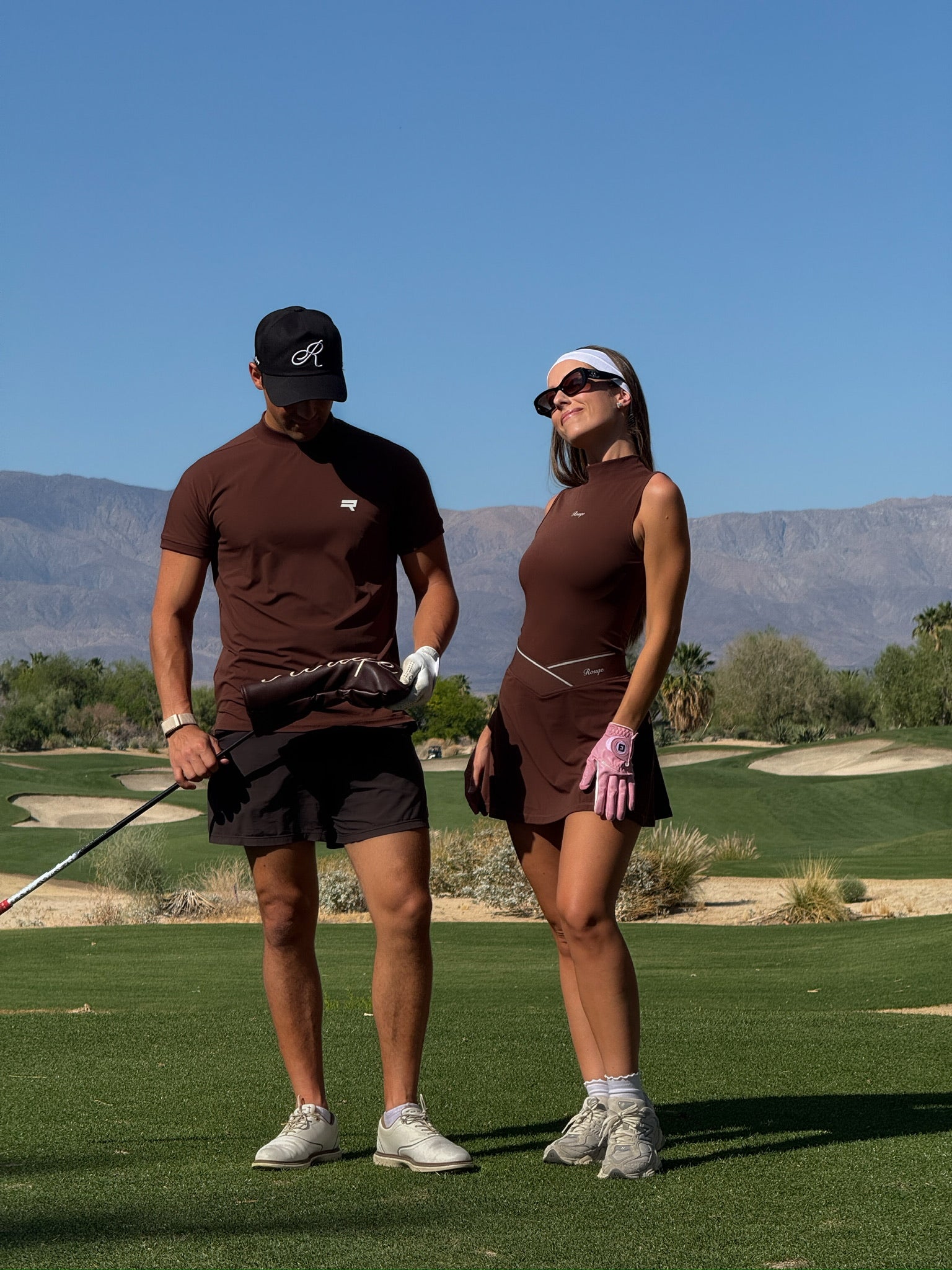 Brown Mock Neck – Rouqe Golf