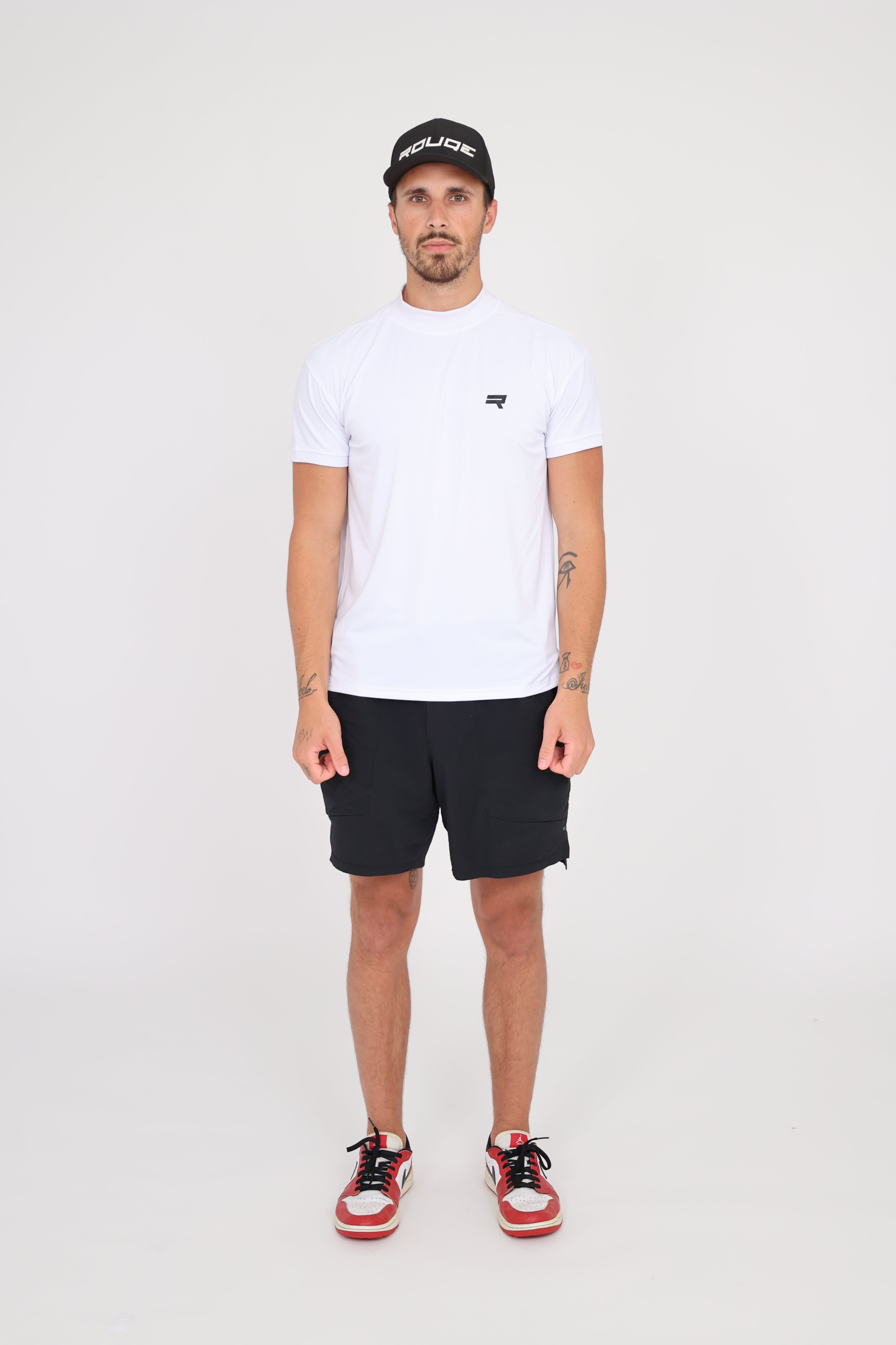 White Mock Neck – Rouqe Golf