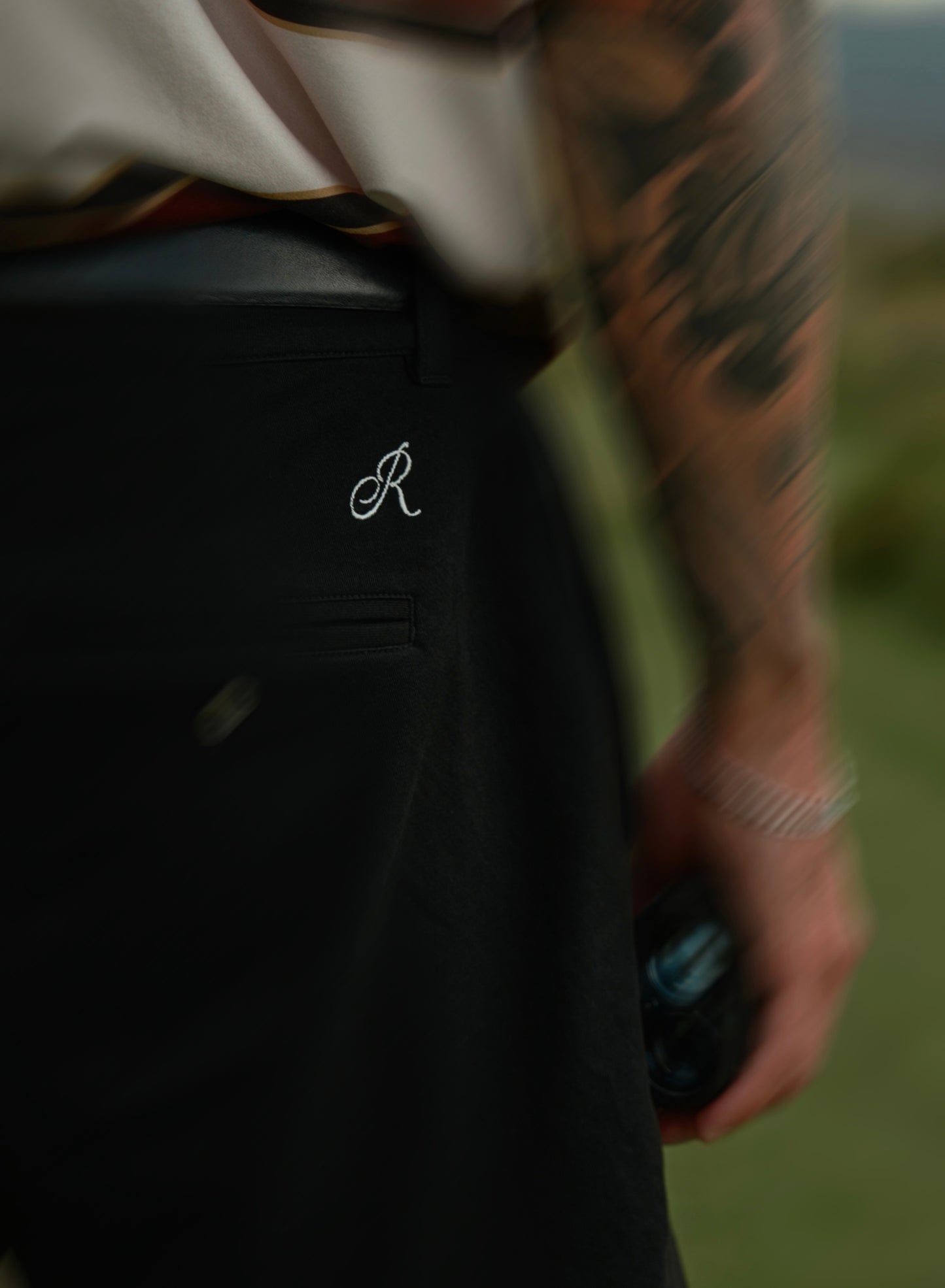 Straight Cut Shorts Black