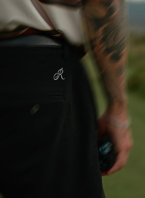 Straight Cut Shorts Black