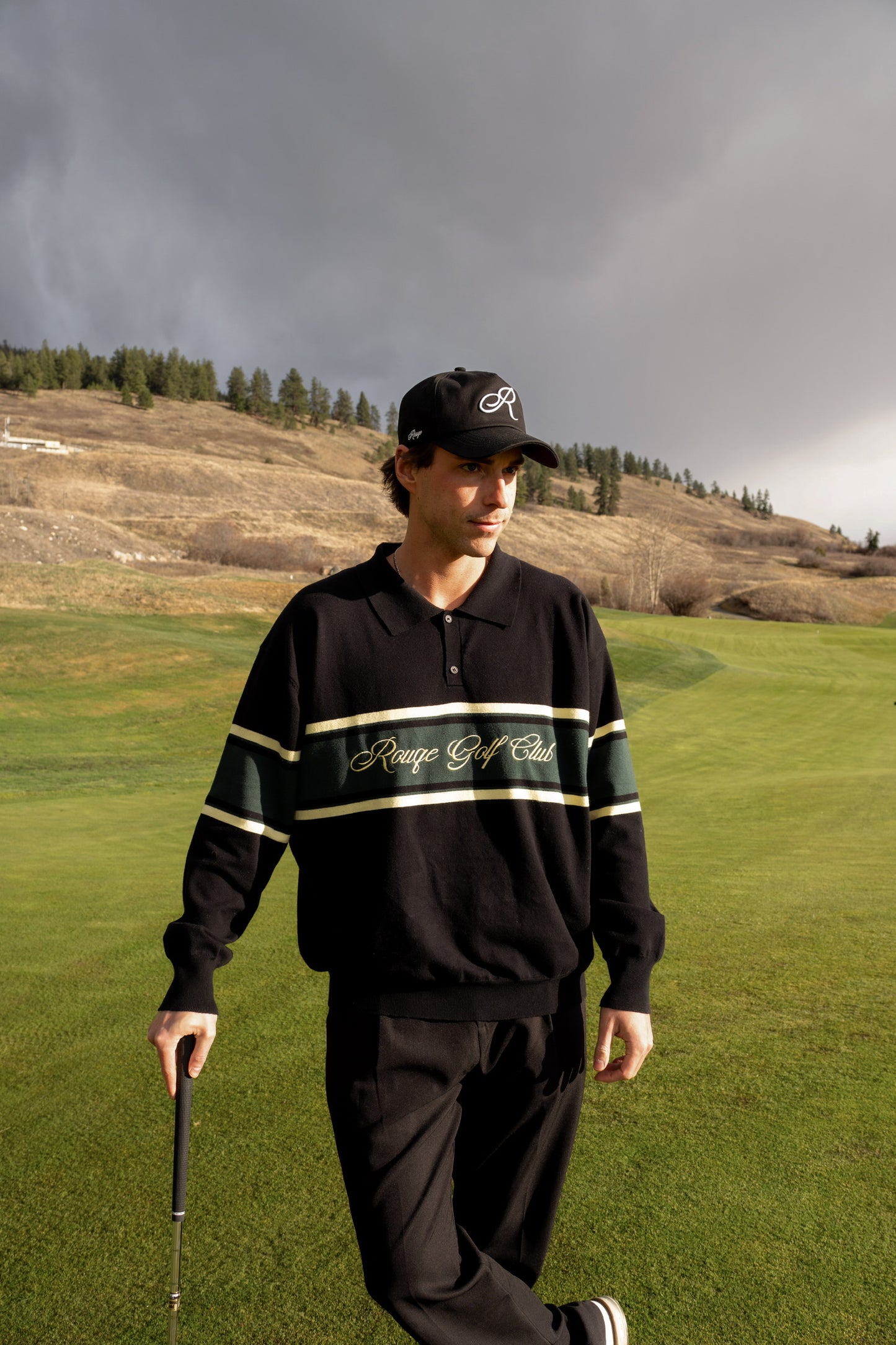 Script Long-Sleeve Polo