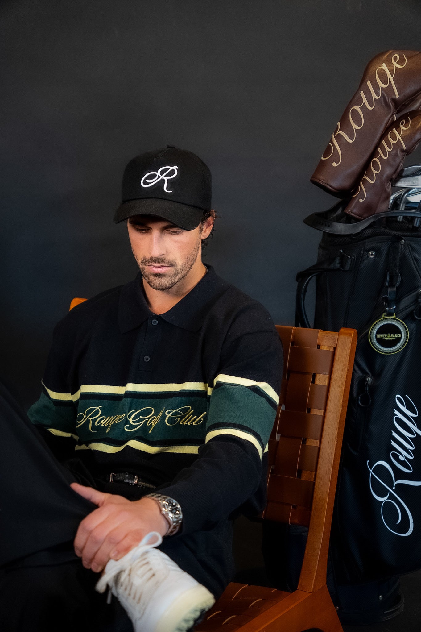 Script Long-Sleeve Polo