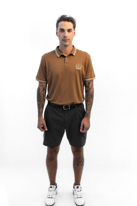 Brown Old Money Polo